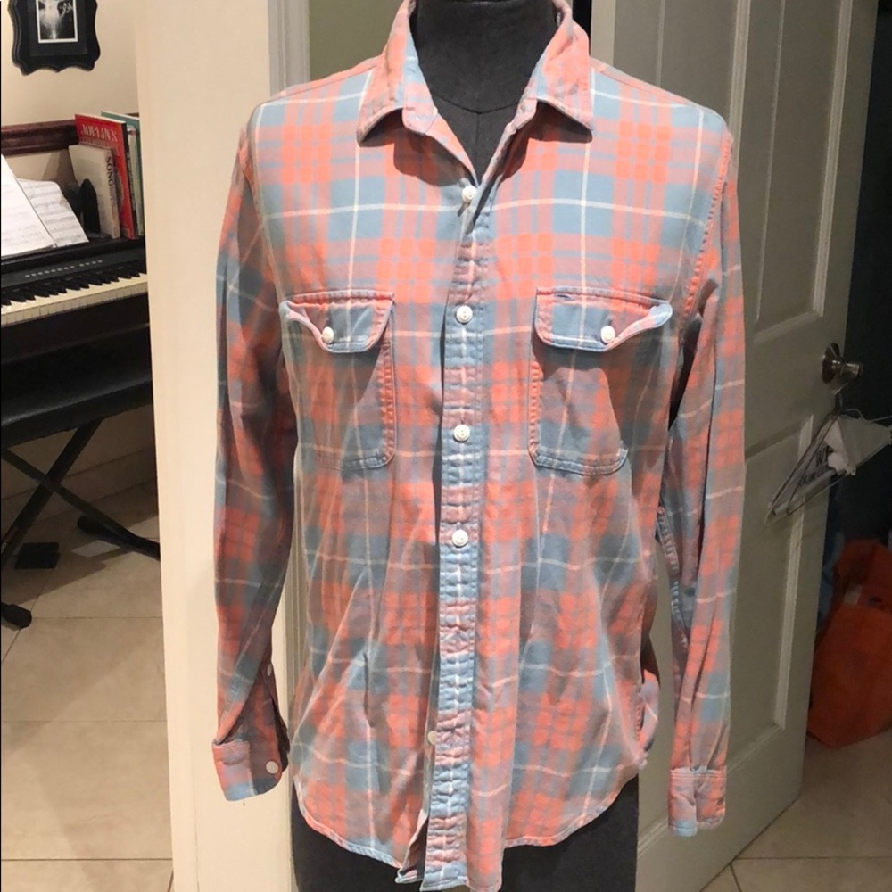 Flannel plaid J Crew Button down